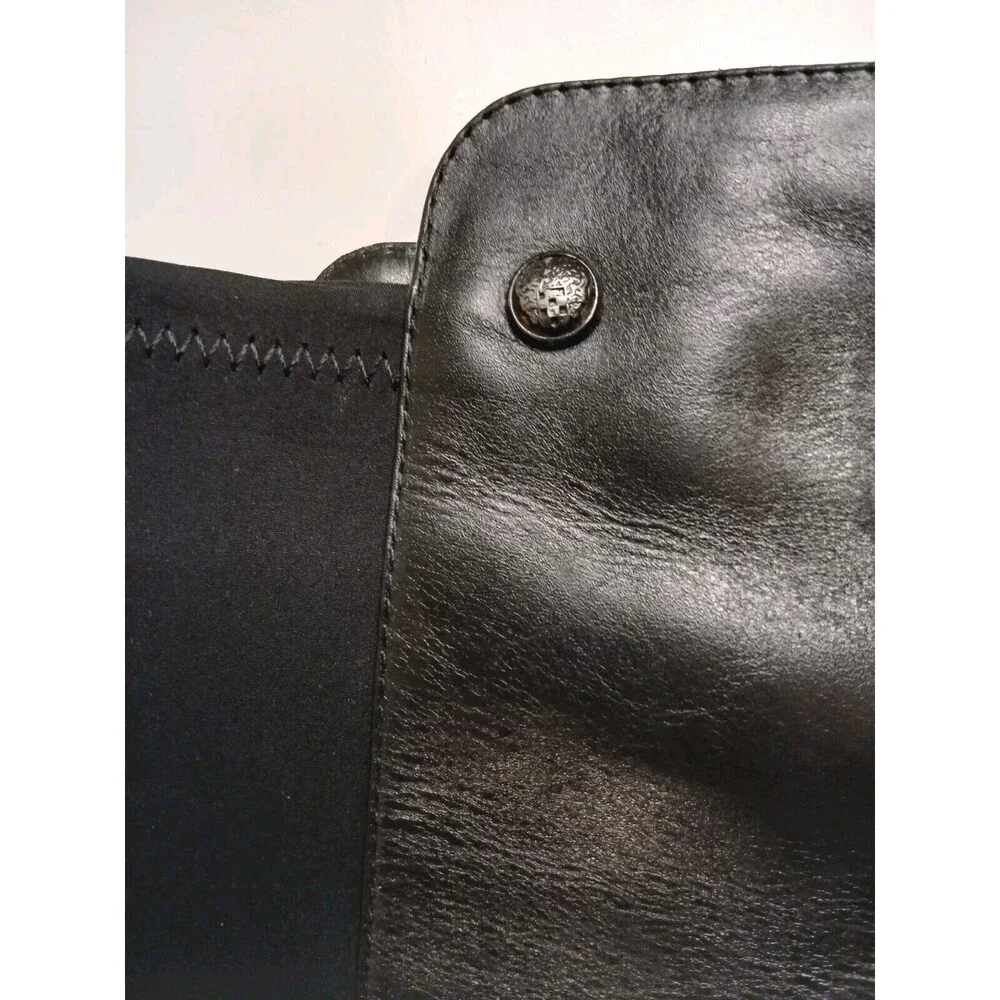 Vince Camuto Sz 6.5 Karita Over the Knee Black Leather/Stretch Riding Boots EUC